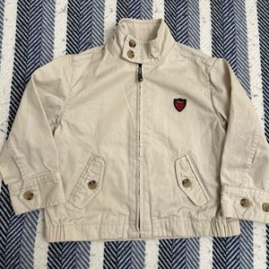 POLO RALPH LAUREN BOYS GOLF LIGHTWEIGHTED JACKET SIZE 24 M KHAKI 100% COTTON